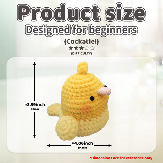 AMIGURUMI DIY Häkelset „Küken“ – Amigurumi Starter-Set für Anfänger (inkl. Anleitung)