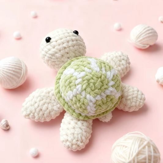 AMIGURUMI DIY Häkelset „Schildkröte“ – Amigurumi Starter-Set für Anfänger (inkl. Anleitung)