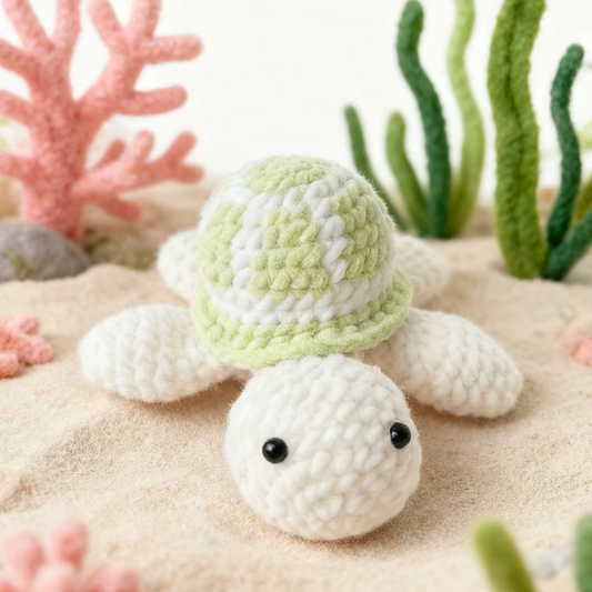 AMIGURUMI DIY Häkelset „Schildkröte“ – Amigurumi Starter-Set für Anfänger (inkl. Anleitung)