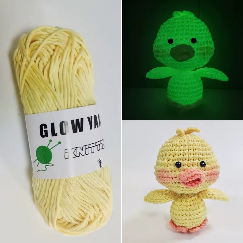 euchtgarn (Glow in the Dark) – 50 g / ca. 70 m – zum Häkeln & Stricken